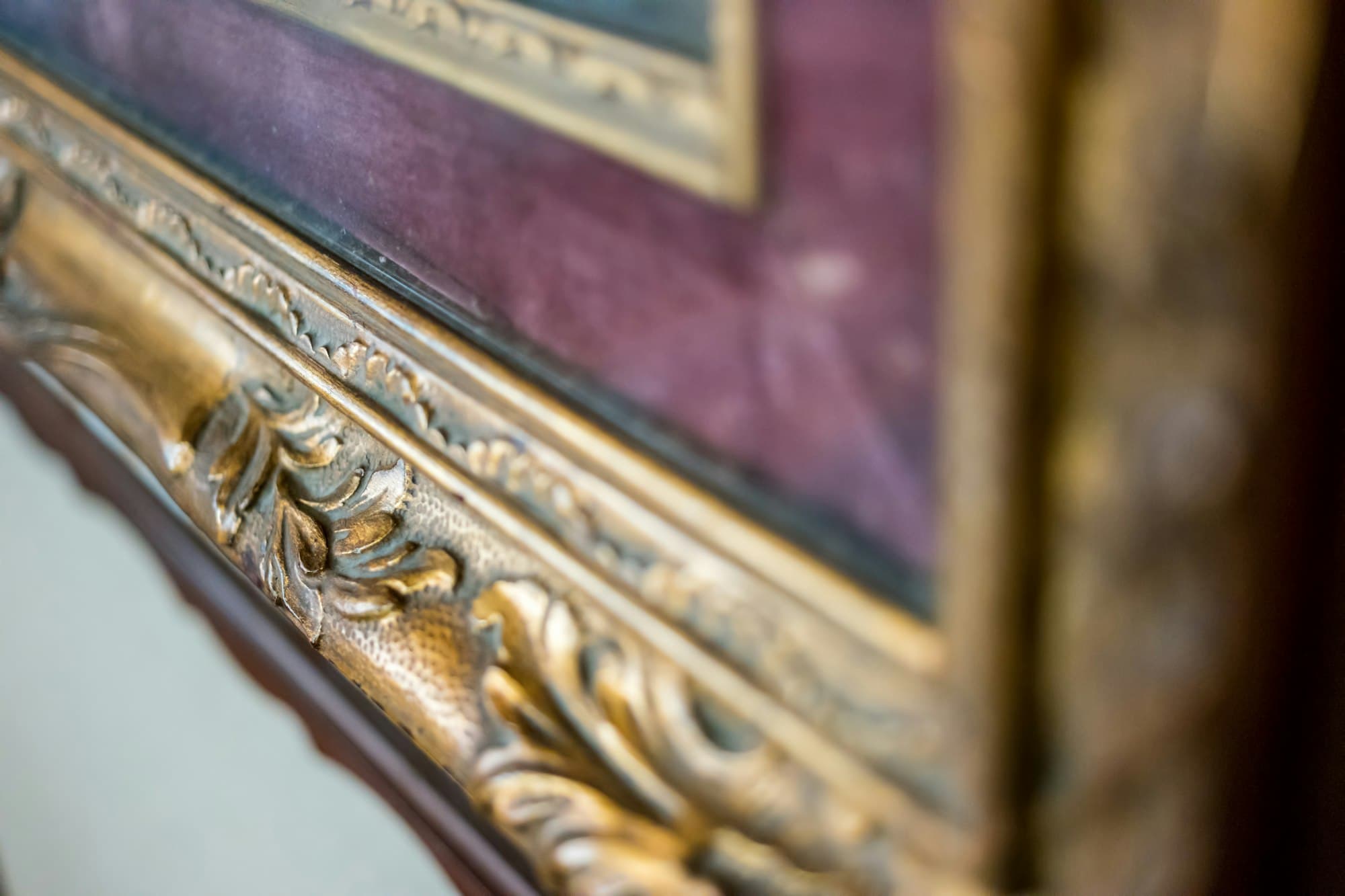 Old gilded frame.